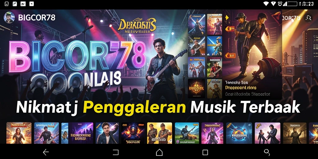 Screenshot gameplay BIGCOR78 menampilkan aksi seru dalam permainan musik.