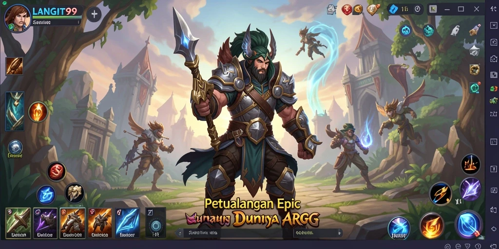 Tampilan epik dari gameplay LANGIT99 yang memukau.