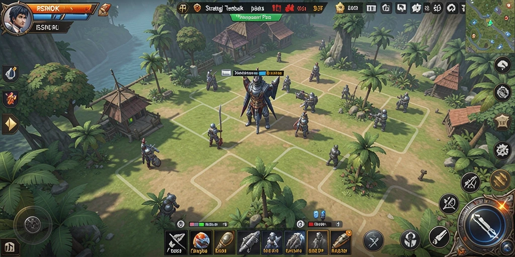 Screenshot RSNOK menampilkan strategi intens dalam pertempuran.